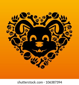 Vector. Dog.