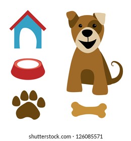 vector dog