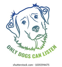 Vector Dog Art With Text