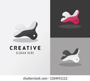 Vector Dog Bone Icon Design Template Elements.