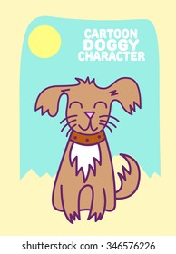 Vector Dog Cartoon Character