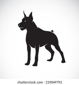 Vector of a dog design (Great Dane) on white background. Animal. Pet. Easy editable layered vector illustration.