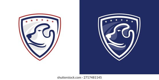 Un emblema de perro de Vector combinado con el logotipo de Tulsa Roughnecks FC que presenta un perfil para una identidad de marca fuerte y protectora. Ideal para proyectos de marca deportiva.