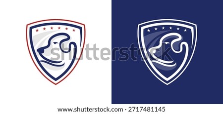 A vector dog emblem combined with the Tulsa Roughnecks FC logo featuring a profile for a strong and protective brand identity. Ideal for sports branding projects.