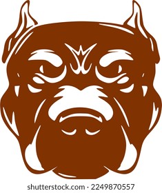 vector of a dog face svg