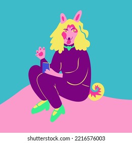 vector dog furry art character