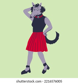 vector dog furry art character