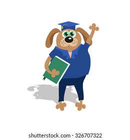 Vector dog graduate student
