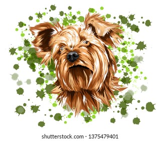 vector dog head icon illustration. vector animals. dog illustration
