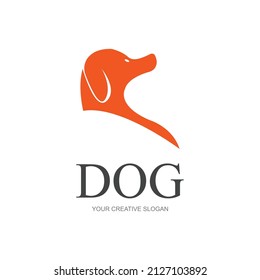 vector of a dog head logo illustration design template