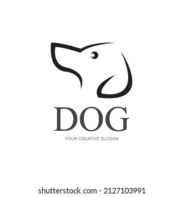 vector of a dog head logo illustration design template