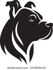 Vector of a dog head on white background. Pet. Easy editable layered vector illustration.