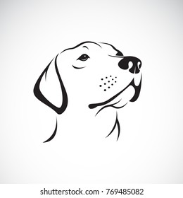 Vector dog head(Labrador Retriever)