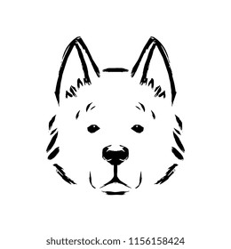 Ilustración De Perro Vector Aislada En Fondo Blanco