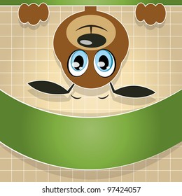 vector dog invitation background