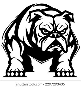 Vector of Dog isolated on white 
