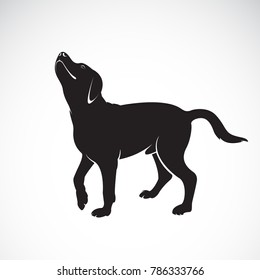 Vector de un labrador de perro de fondo blanco. Mascota. Animales. Ilustración vectorial en capas fácil de editar.