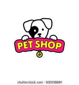 Vector dog logo.