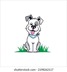 vector dog logo design for your t-shirt and identity