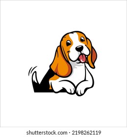 vector dog logo design for your t-shirt and identity