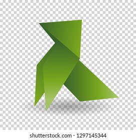 Vector - dog origami animal geometric isolatet on white background.