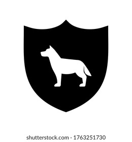 Vector Dog or Pet Protection or Shield Illustration