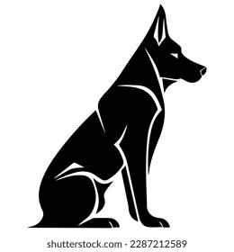 Vector de signos de perro aislado en blanco