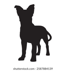 Vector Dog Silhouette - Ideal for Digital and Print Designs
