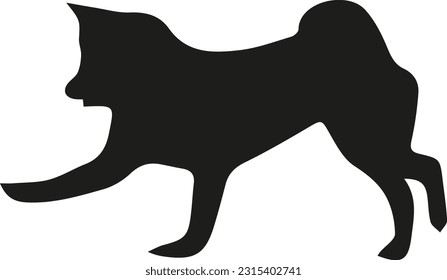 vector dog silhouette photo, silhouette dog
