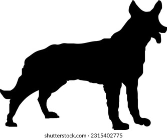 vector dog silhouette photo, silhouette dog