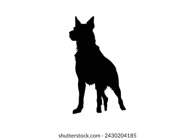 Vector dog silhouette photo, silhouette dog
