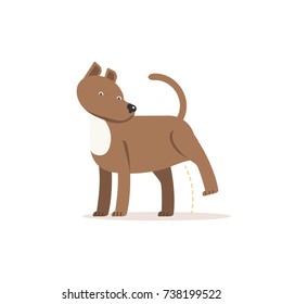 Vector dog. Staffordshire terrier 