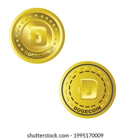 Vector Dogecoin of Bitcoin and other Cryptocurrency