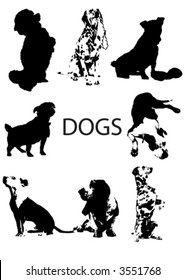 vector dogs