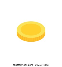 Vector dollar bank note and coin, icon illustrations and vector