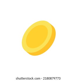 Vector dollar bank note and coin, icon illustrations and vector