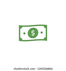 Vector dollar icon isolated on white background. Money sign. Currency symbol. Finance illustration