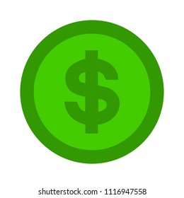 vector dollar money illustration isolated, investment business finance icon