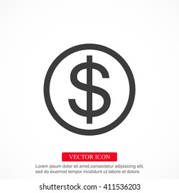 Vector Dollar Sign Icon
