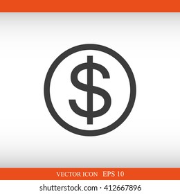 Vector Dollar Sign Icon
