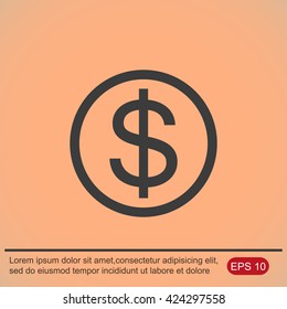 Vector Dollar Sign Icon
