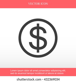 Vector Dollar Sign Icon
