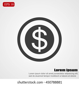 Vector Dollar Sign Icon
