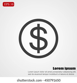Vector Dollar Sign Icon
