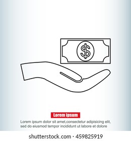 Vector Dollar Sign Icon
