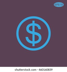 Vector Dollar Sign Icon

