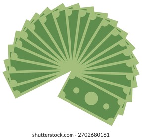 Signo del dólar del Vector aislado en el fondo blanco.