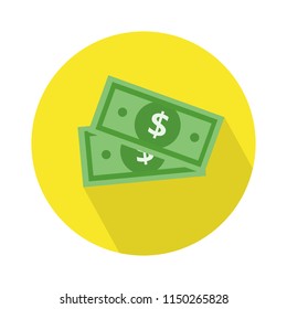 Vector Dollar sign, money dollar icon - currency dollar bill symbol