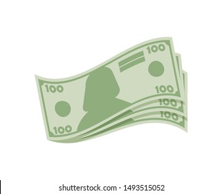 Vector Dollar sign, money dollar icon, dollar bill symbol vector.
