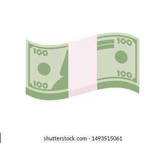 Vector Dollar sign, money dollar icon, dollar bill symbol vector.